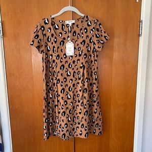 Women’s cheetah print dress NWT